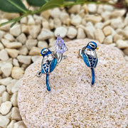Flower and Bird Earrings